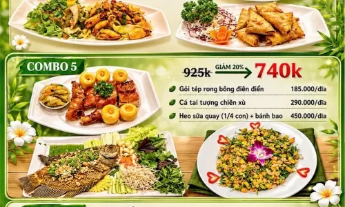 ĂN THẢ GA – GIÁ CỰC ĐÃ! COMBO TIẾT KIỆM CHO CẢ GIA ĐÌNH TẠI LÀNG NƯỚNG NAM BỘ