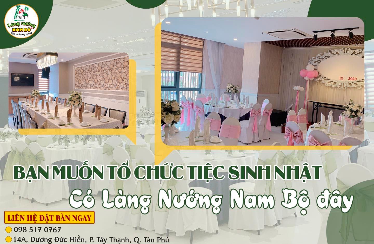 Nhà Hàng Tân Phú Có Phòng Riêng Tổ Chức Hội Họp